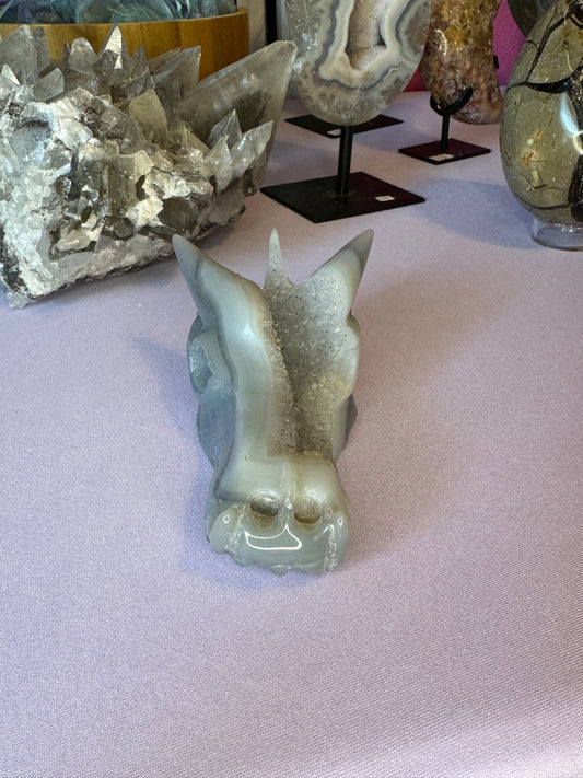 Druzy Agate Dragon