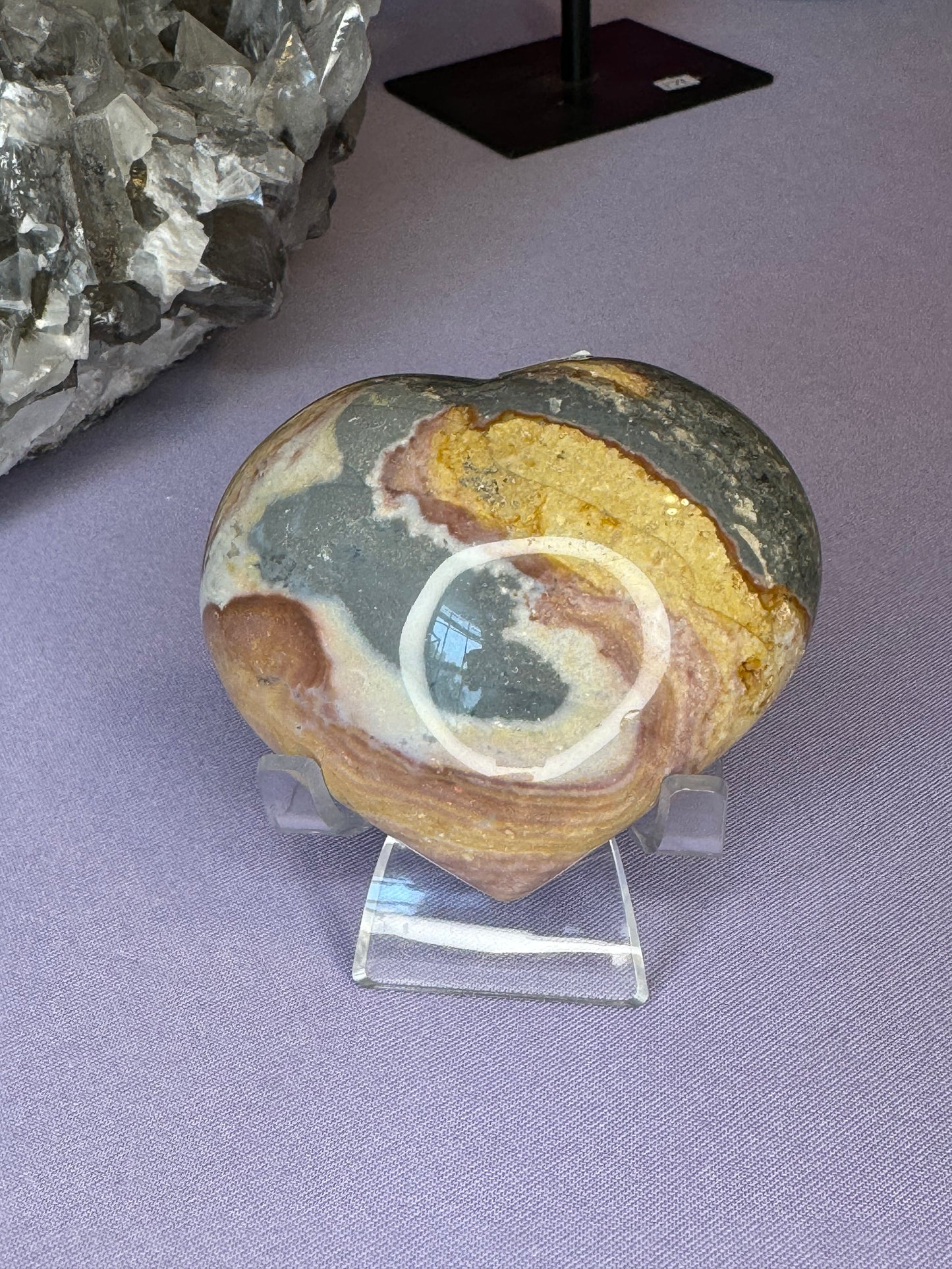 Polychrome Jasper Hearts